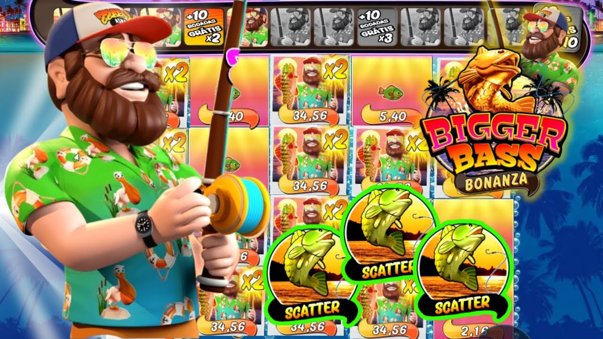 Bigger Bass Bonanza, slot, apostas, estratégias, jackpots progressivos, promoções, diversão.